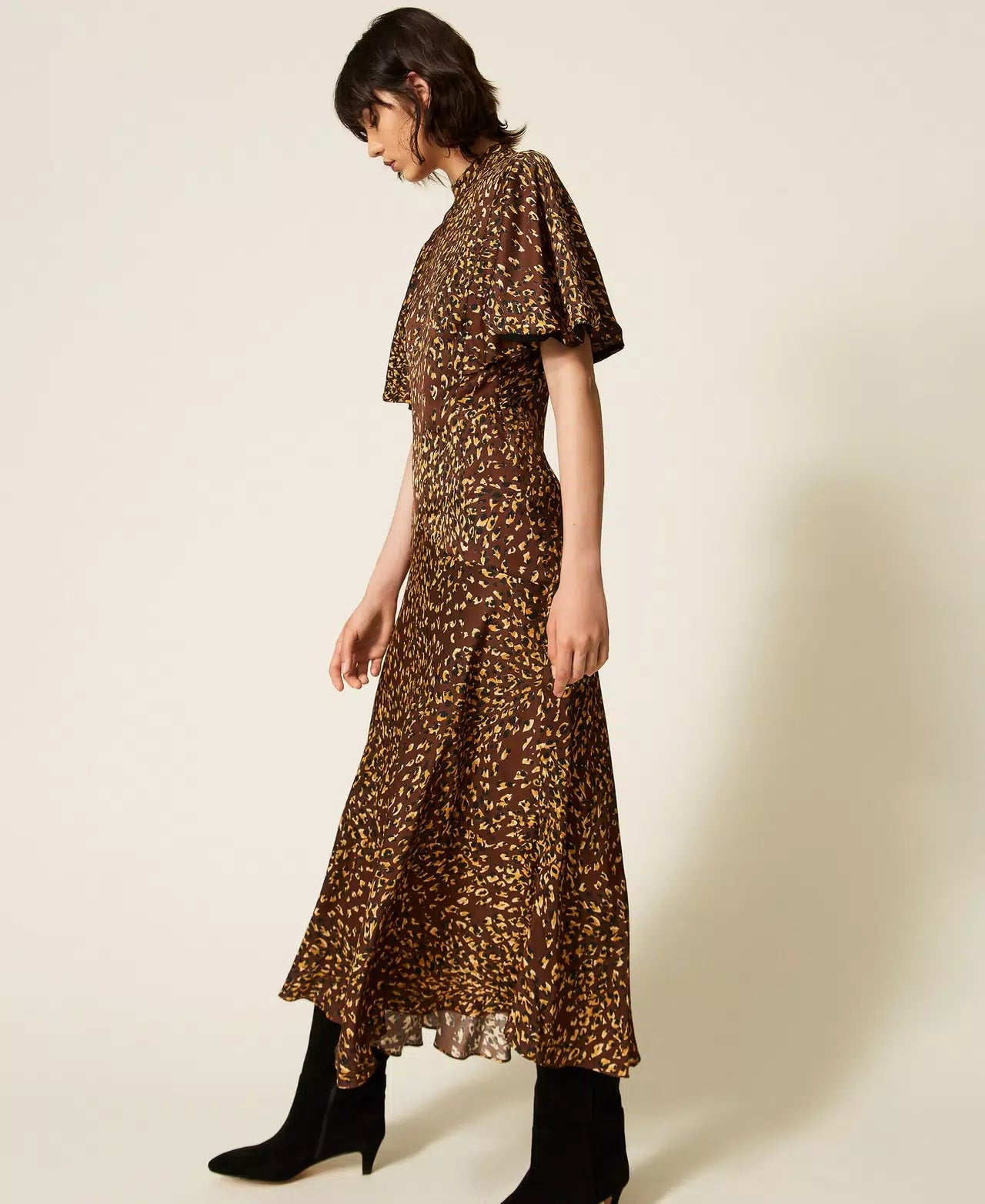 Twinset Long Animal Print Dress
