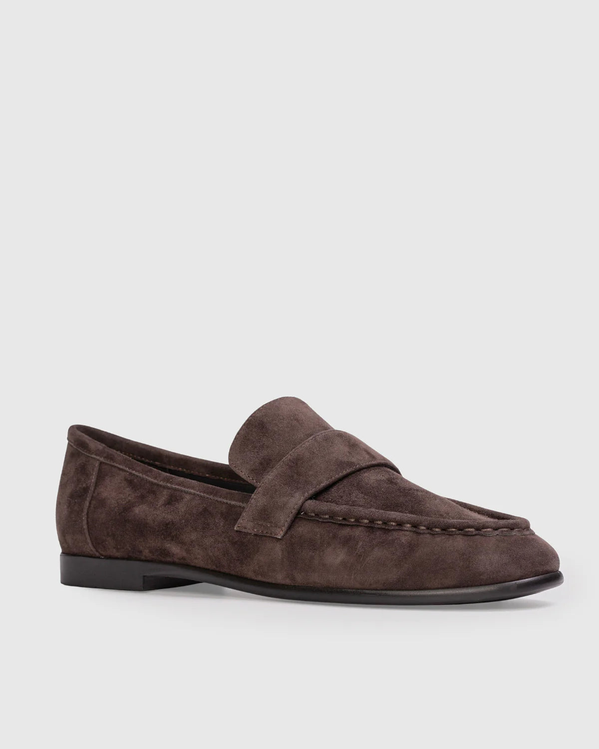 Black Suede Studio Arrow Suede Loafer