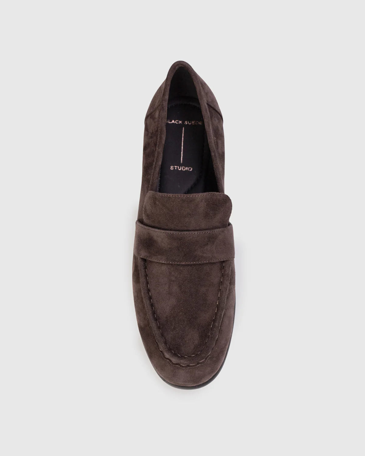 Black Suede Studio Arrow Suede Loafer