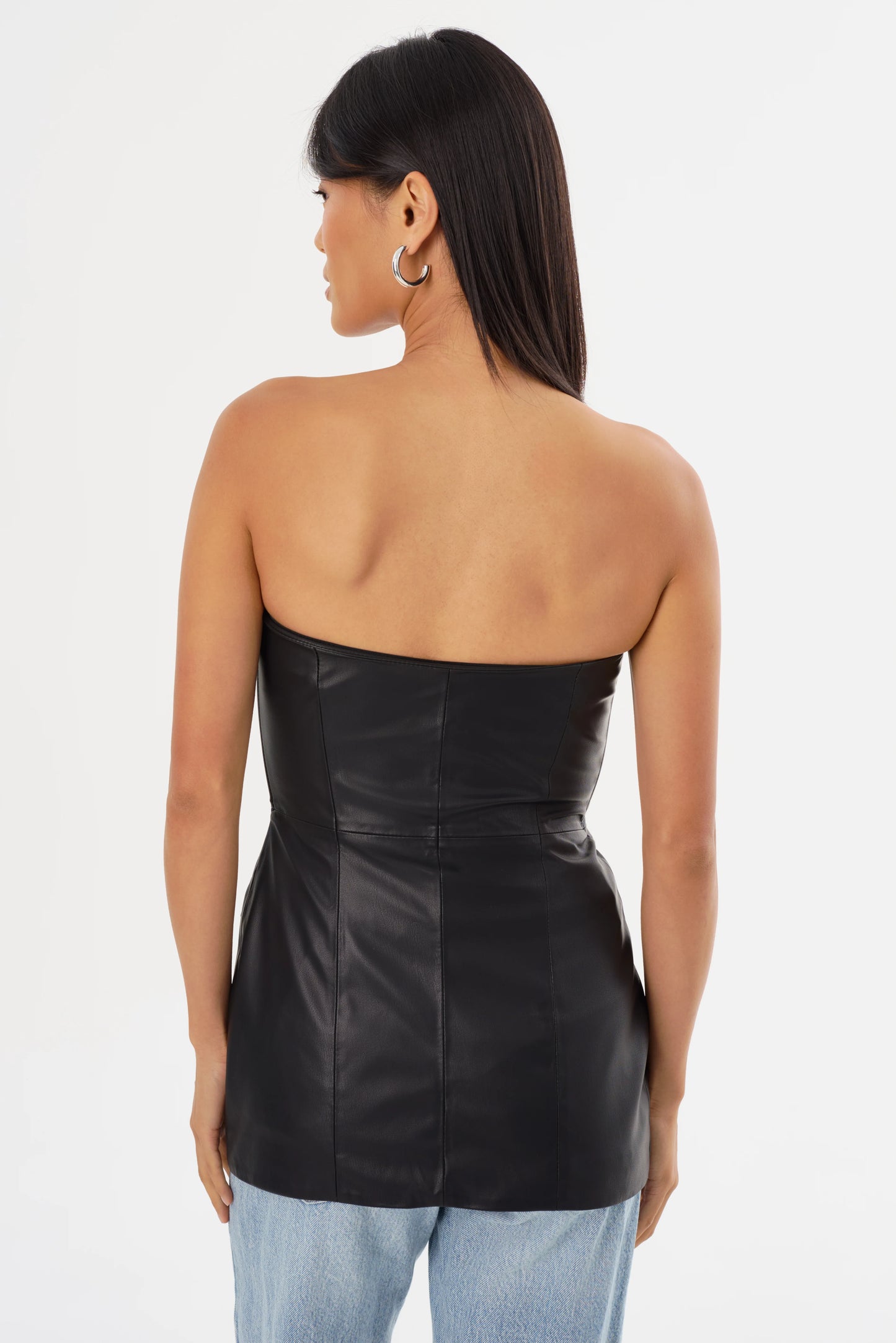 La Marque Avani Faux Leather Bustier