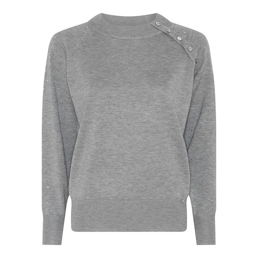 Micha Sweater with Rhinestones