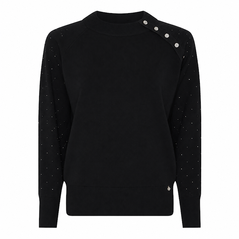 Micha Sweater with Rhinestones