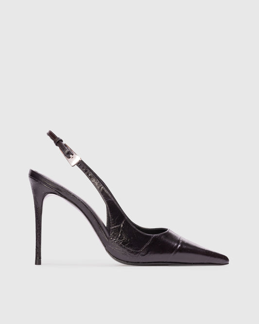 Black Suede Studio Slingback