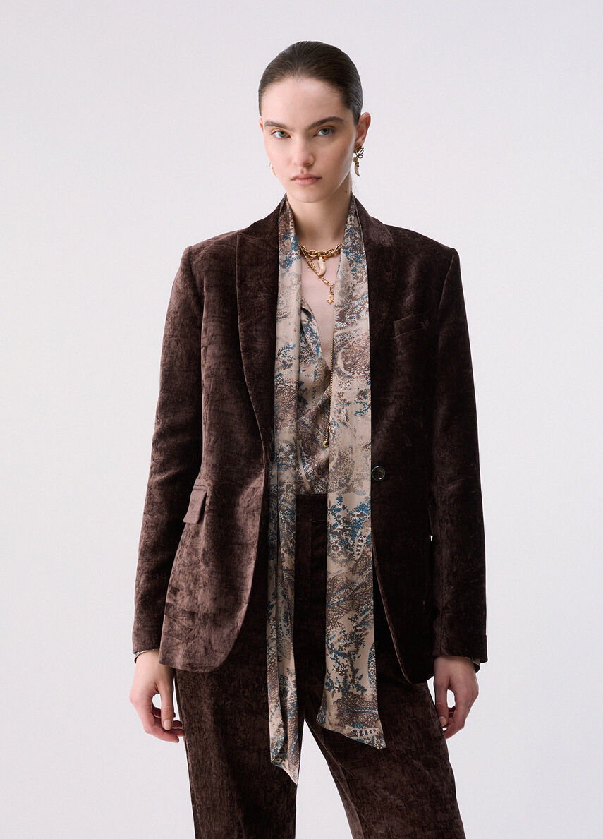 Liu Velvet Blazer