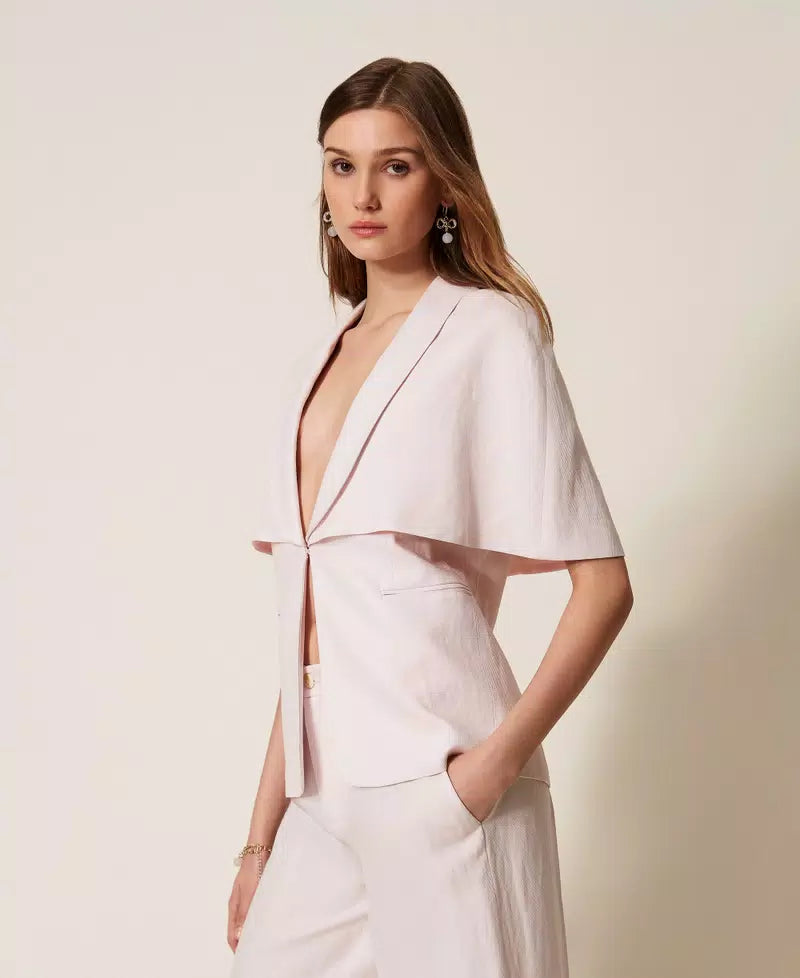 Twinset Linen Blend Cape