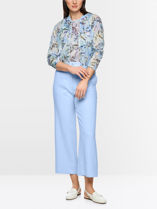 Marc Cain Floral Zip Up Cardigan