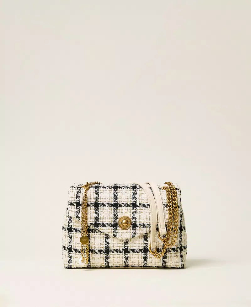 Twinset Chequered Boucle Handbag