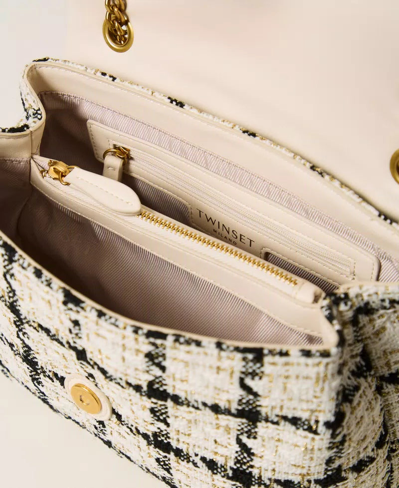 Twinset Chequered Boucle Handbag