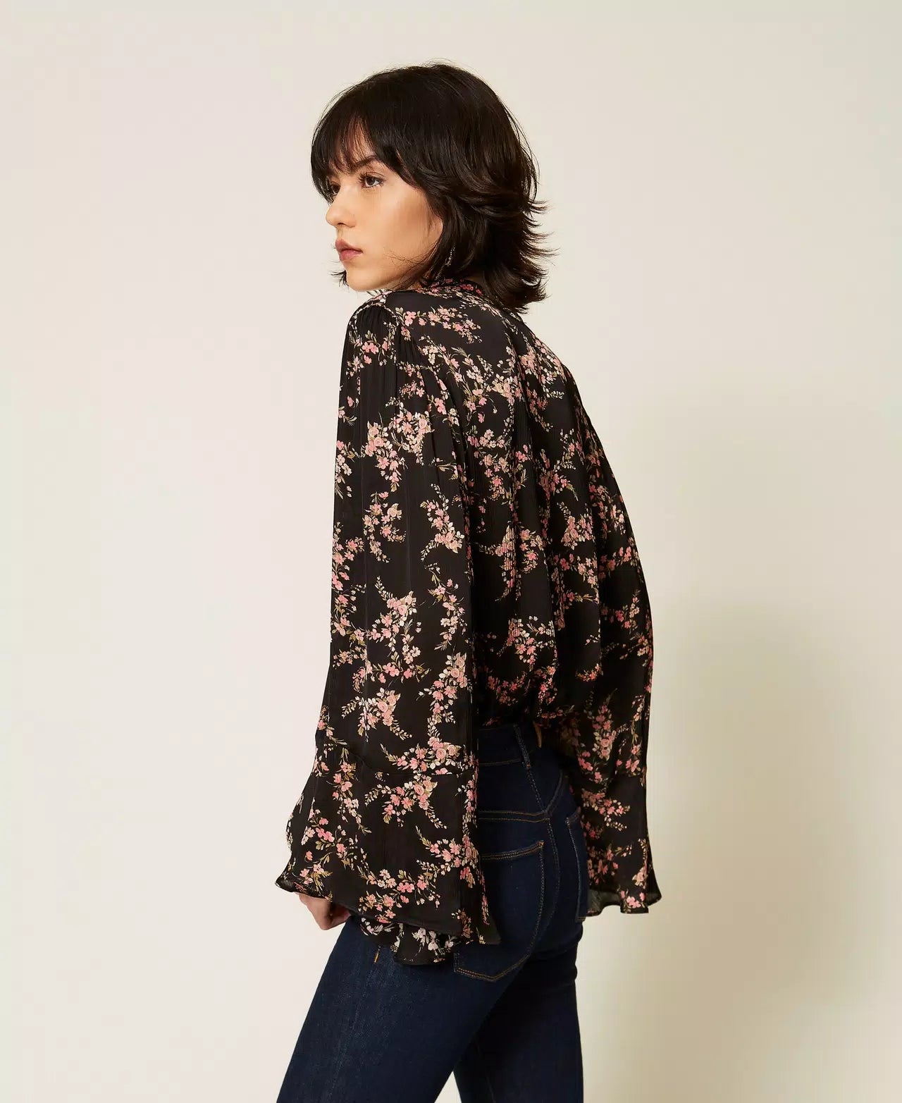 Twinset Floral Crepe Blouse