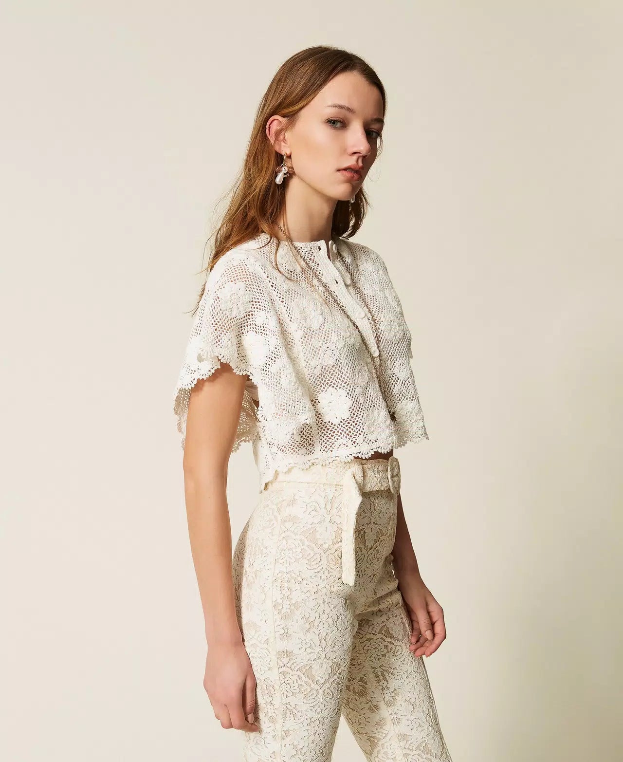 Twinset Floral Knit Jacket