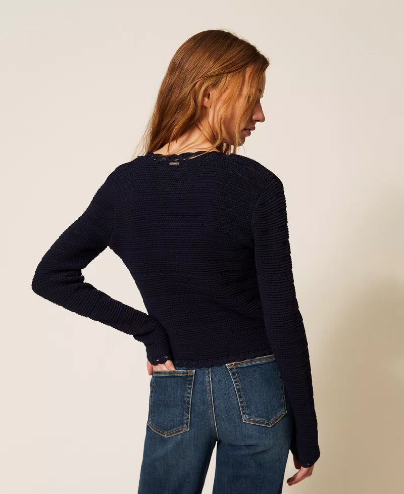 Twinset Knit with Crochet