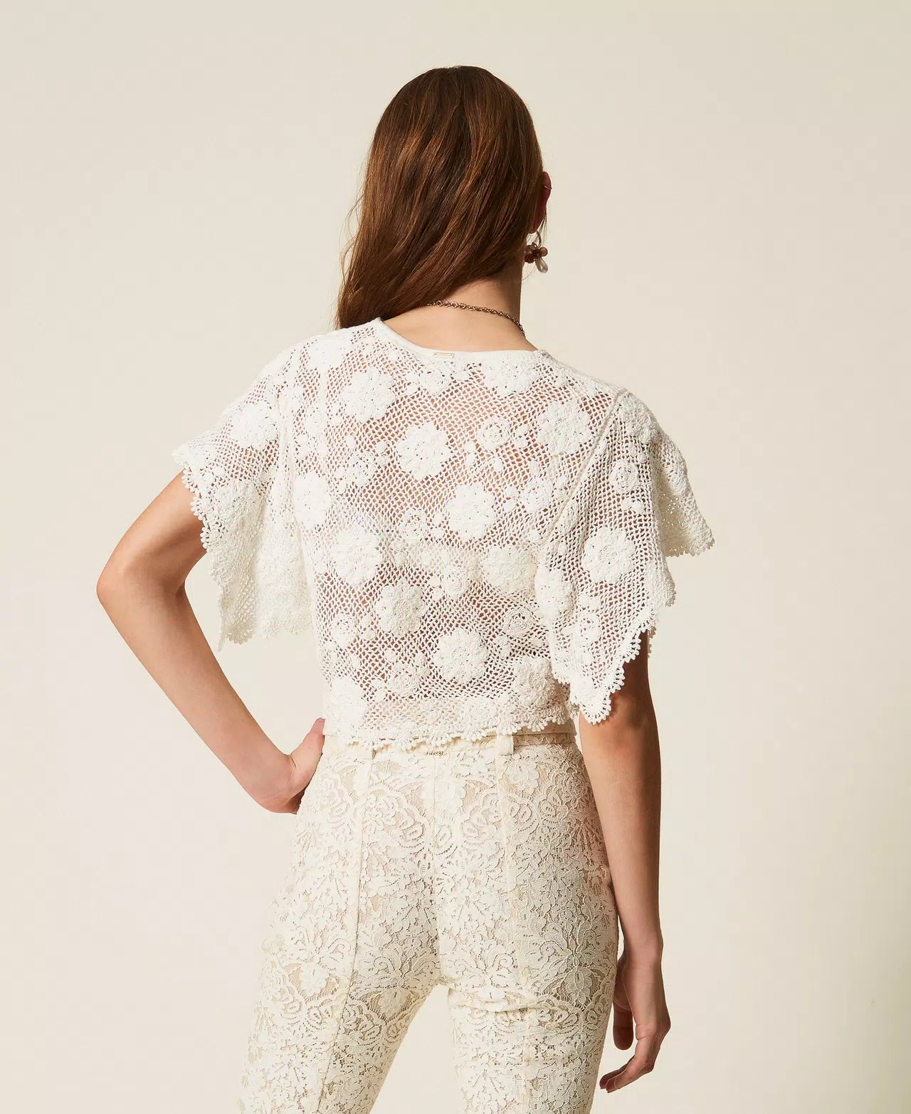 Twinset Floral Knit Jacket