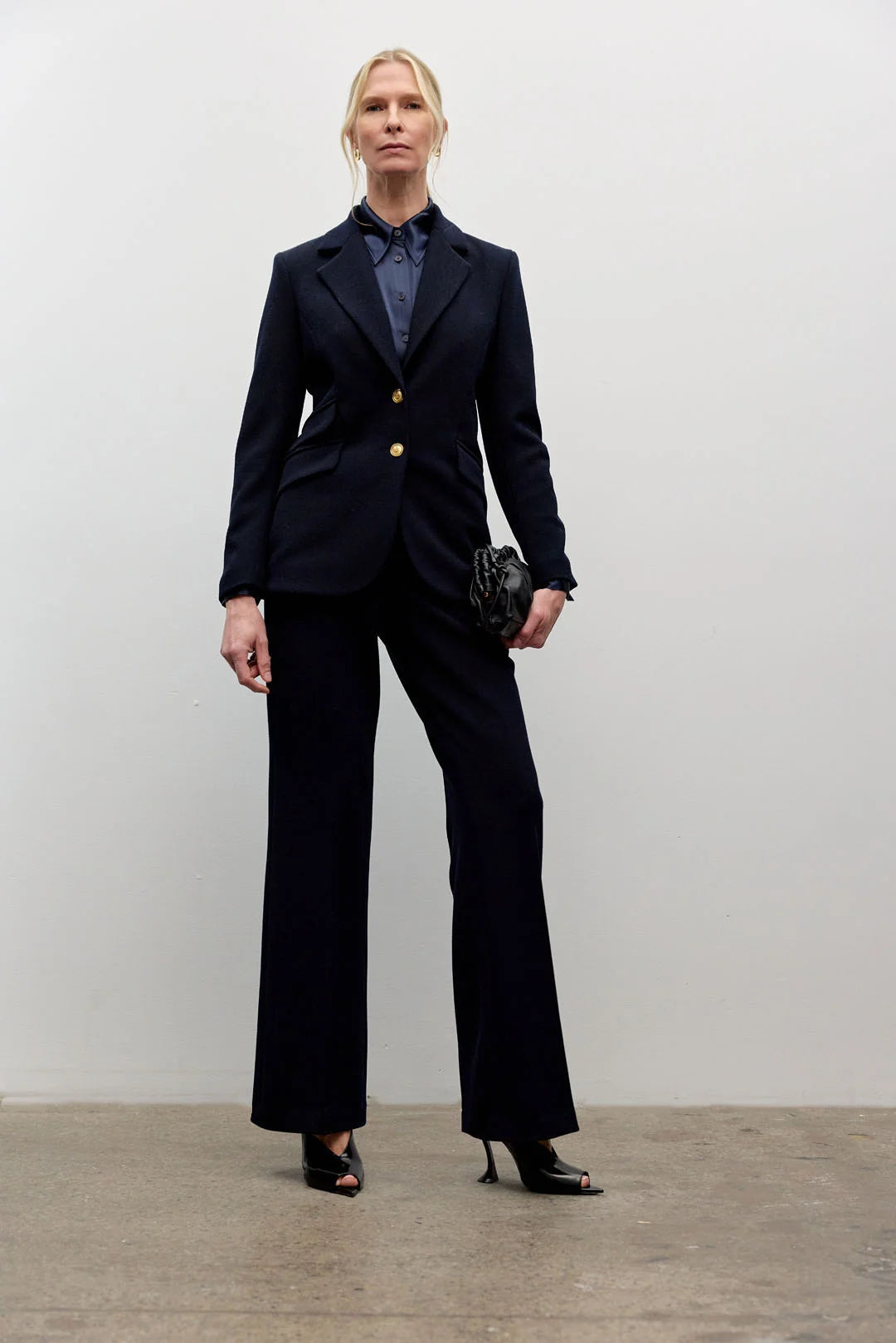 Iris Setlakwe Fitted Navy Blazer