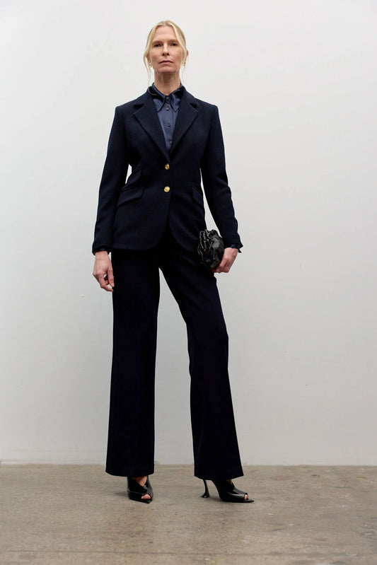 Iris Setlakwe Fitted Navy Blazer
