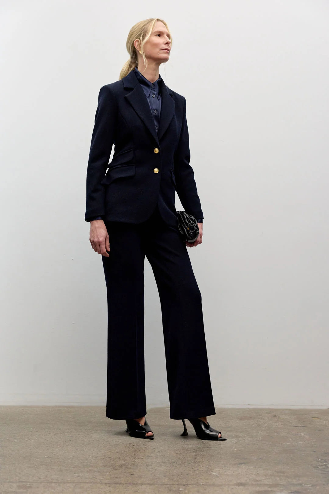 Iris Setlakwe Fitted Navy Blazer
