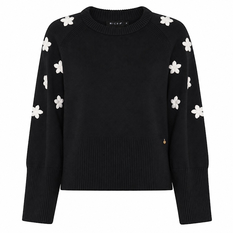 Micha Sweater with Floral Details