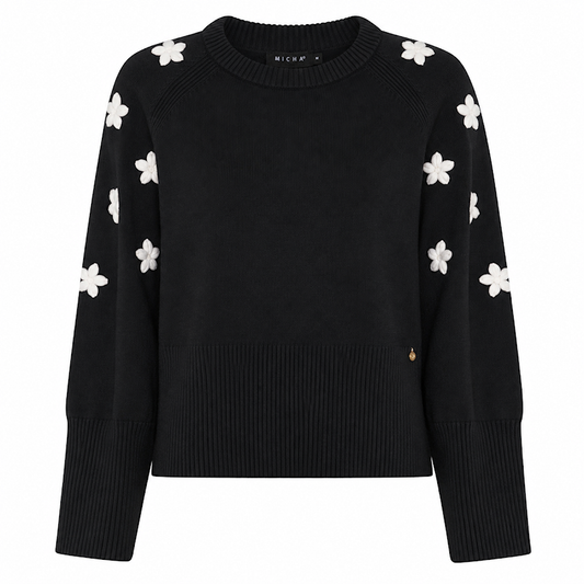 Micha Sweater with Floral Details