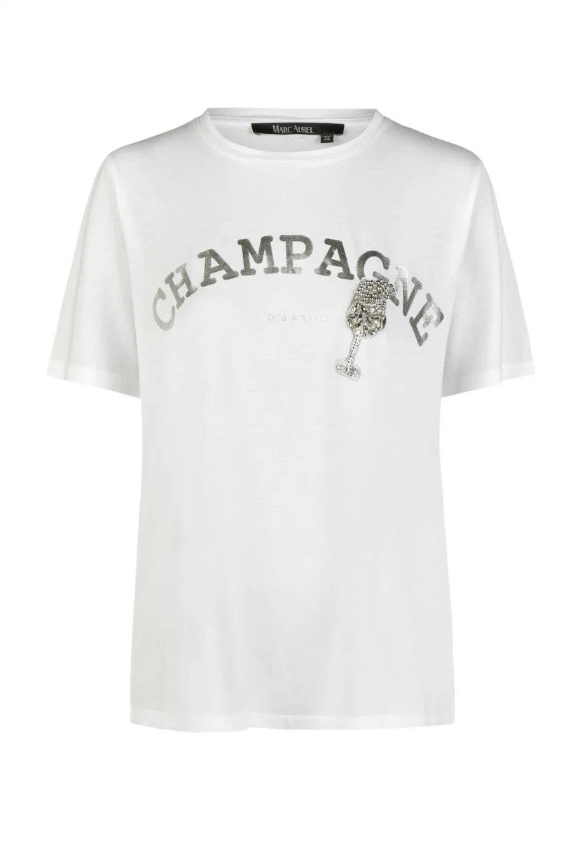 Marc Aurel Foil Print T-Shirt