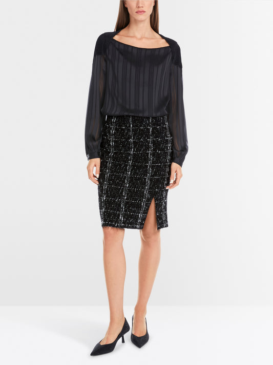 Marc Cain Tweed Pencil Skirt