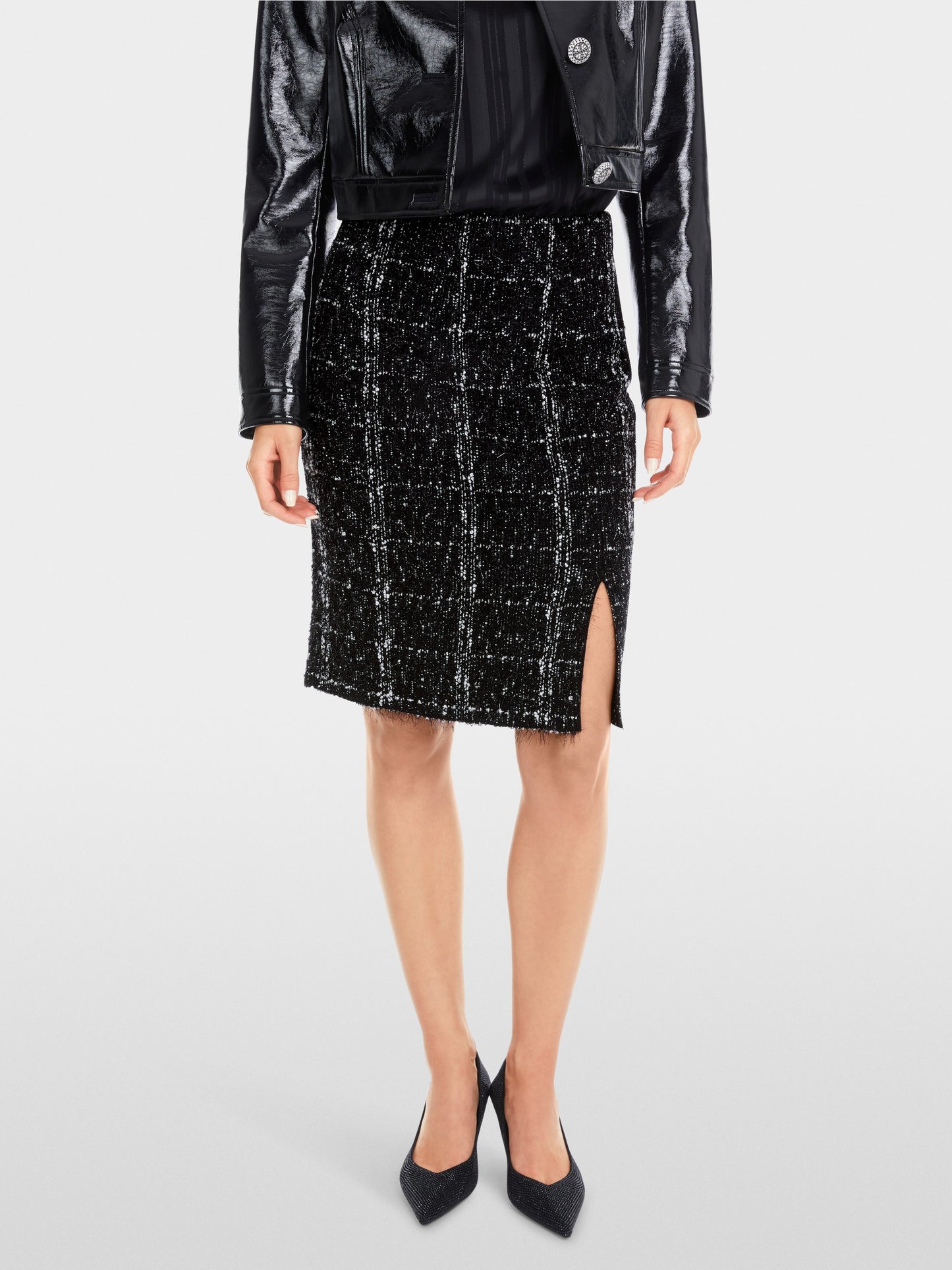 Marc Cain Tweed Pencil Skirt