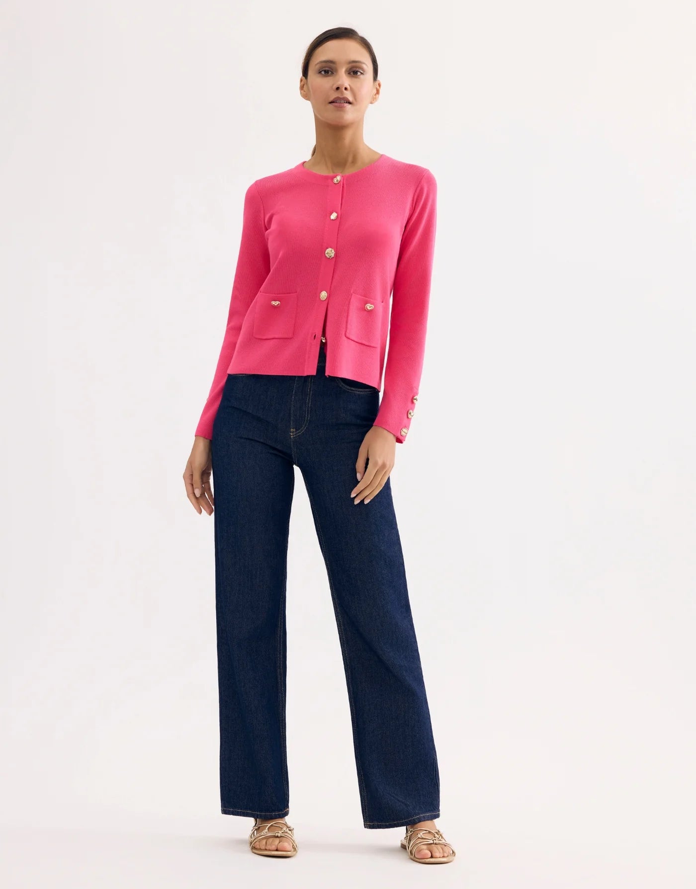 L&U Cardigan with Jewel Buttons