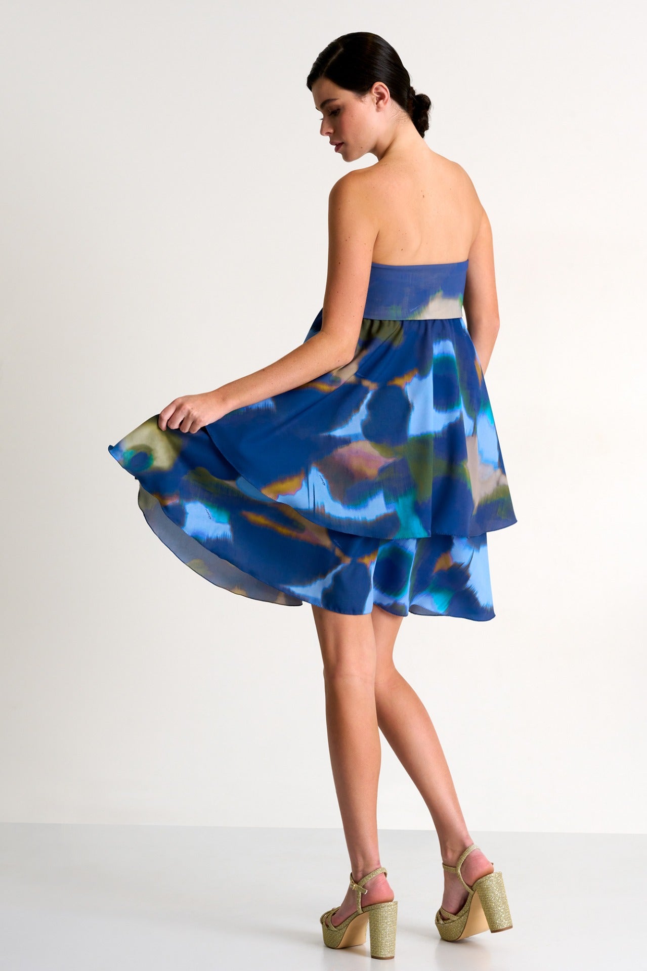 Shan Iris Strapless Dress