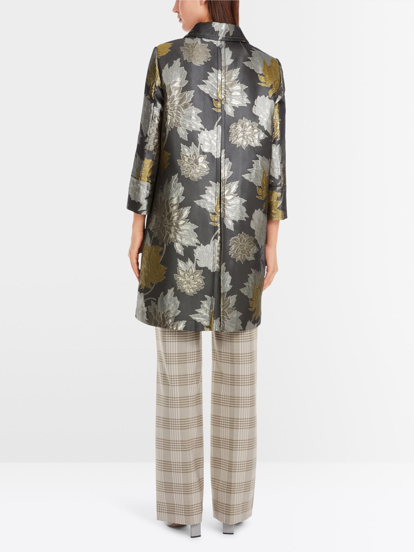 Marc Cain Flowered Jacquard Coat