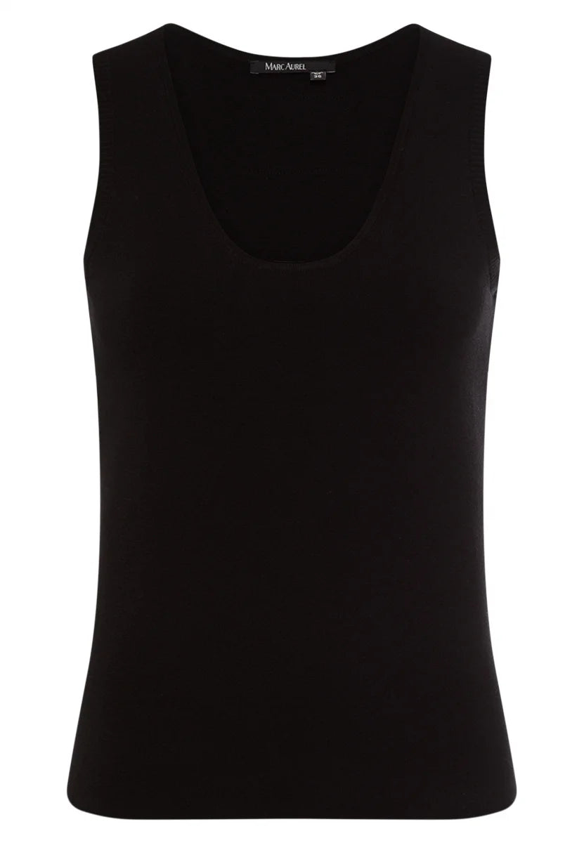 Marc Aurel Knitted Black Top