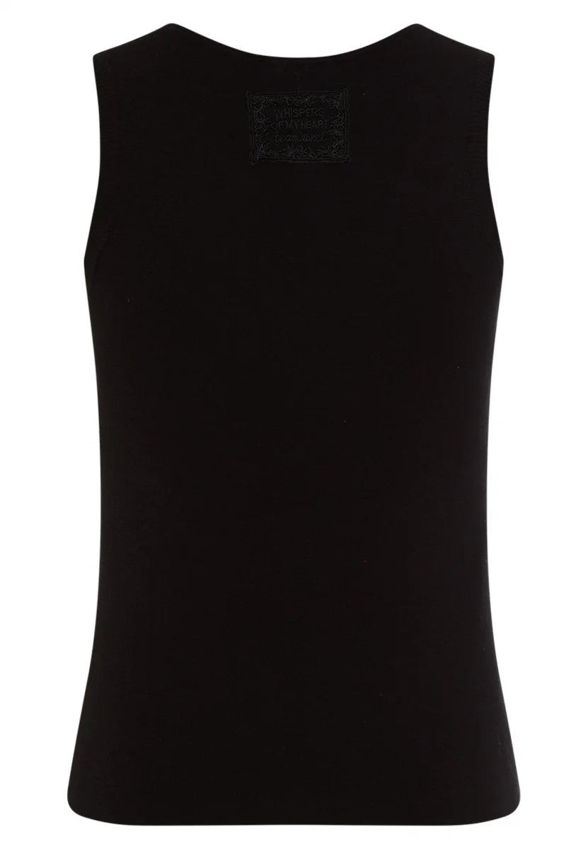 Marc Aurel Knitted Black Top