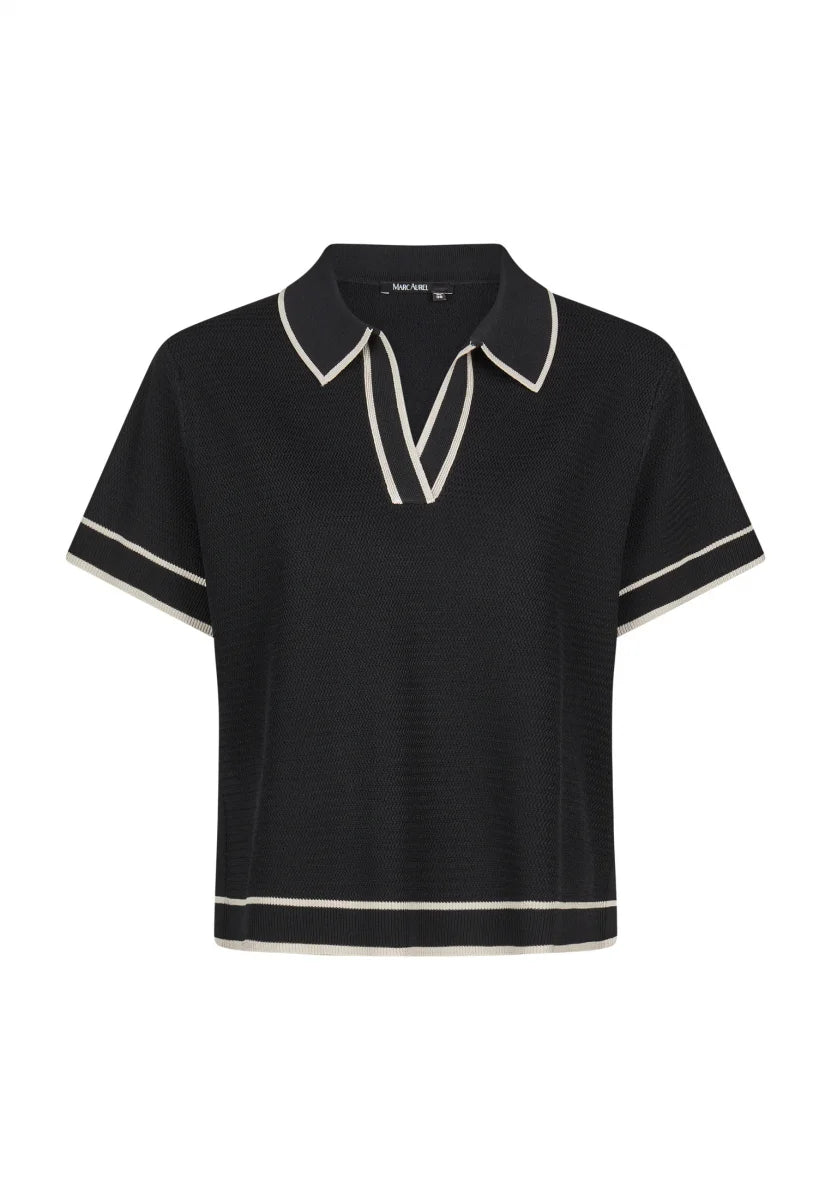 Marc Aurel Sweater with Contrast Edge