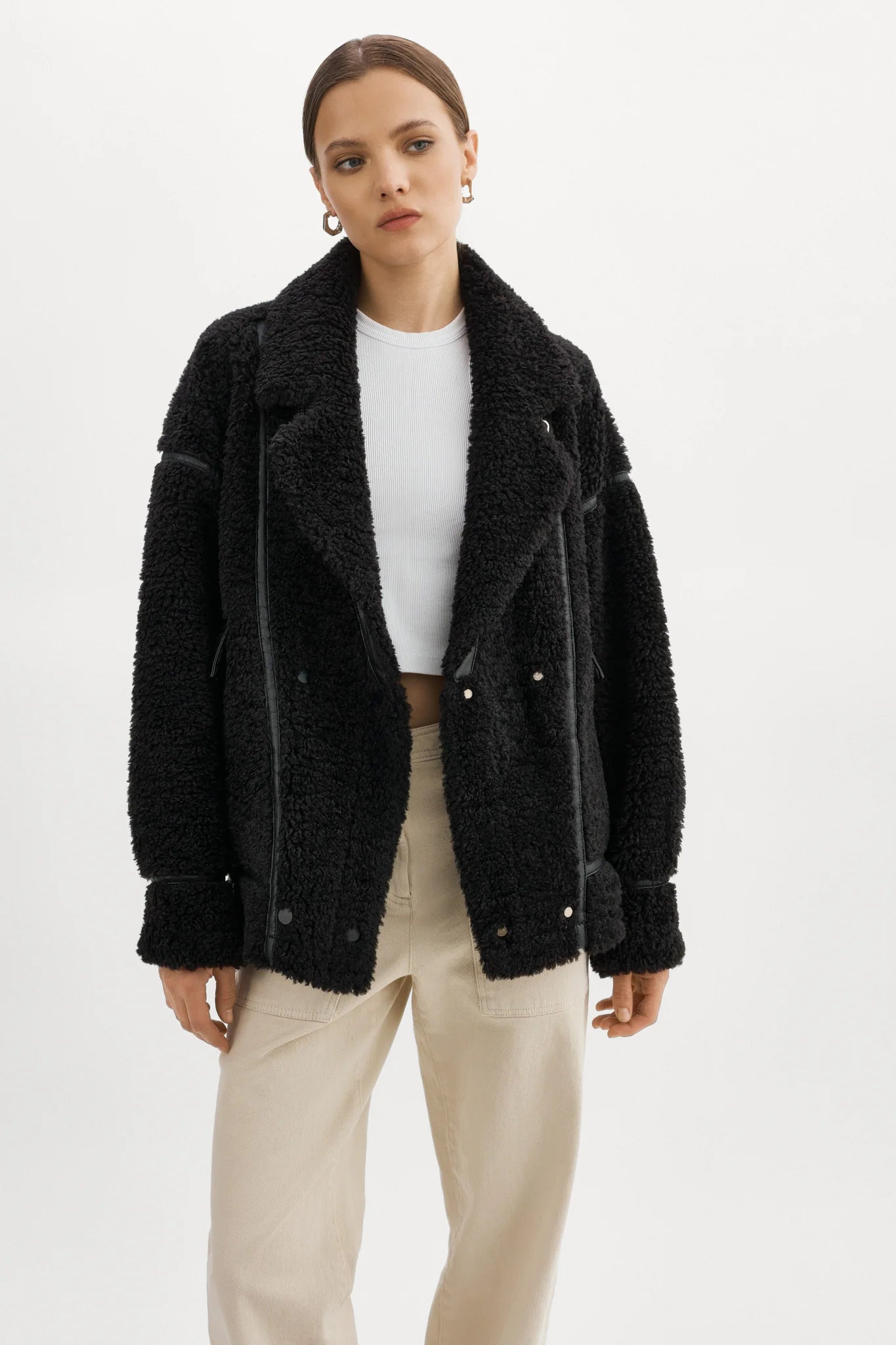 La Marque Badu Faux Shearling Jacket – The One & Only Shoes, Clothing ...