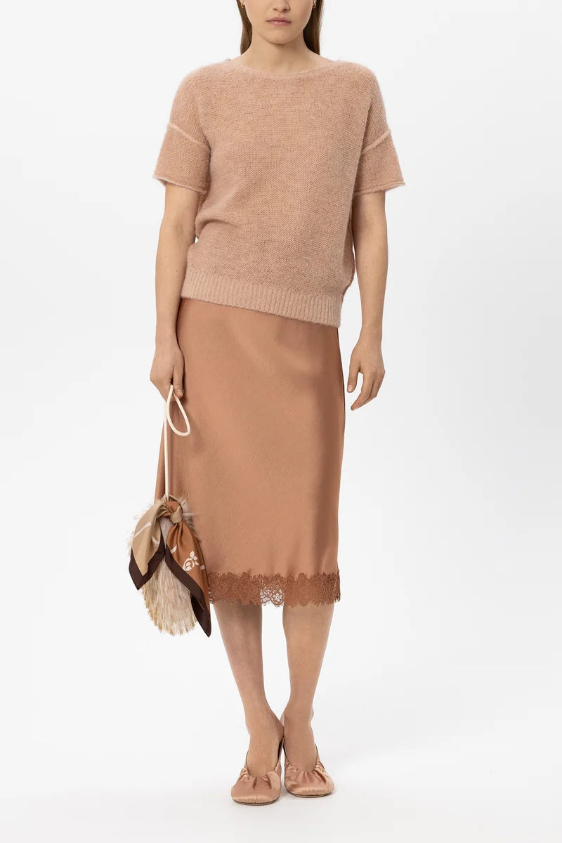 LC Satin Lace Skirt