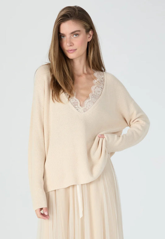 Marc Aurel Sweater with Lace