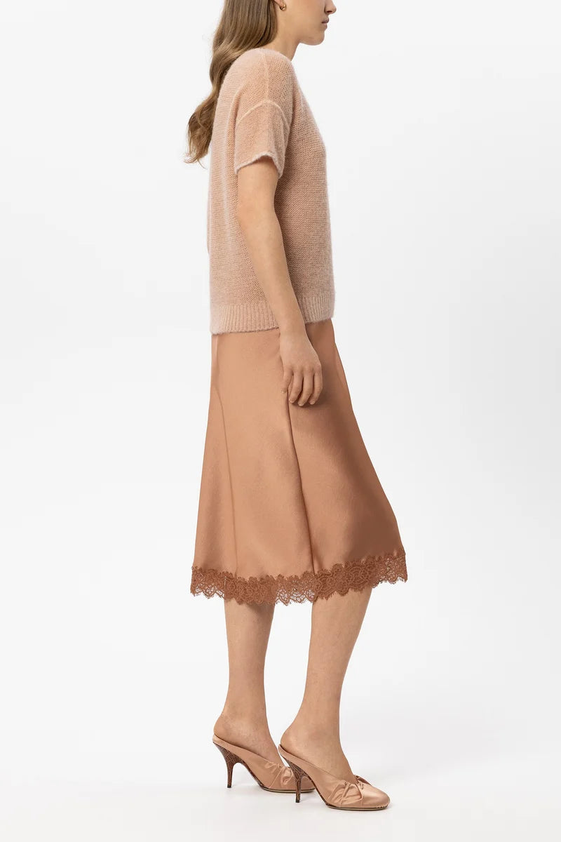 LC Satin Lace Skirt