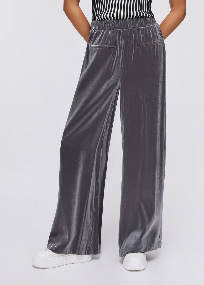 Liu Jo Laminated Flare Trouser