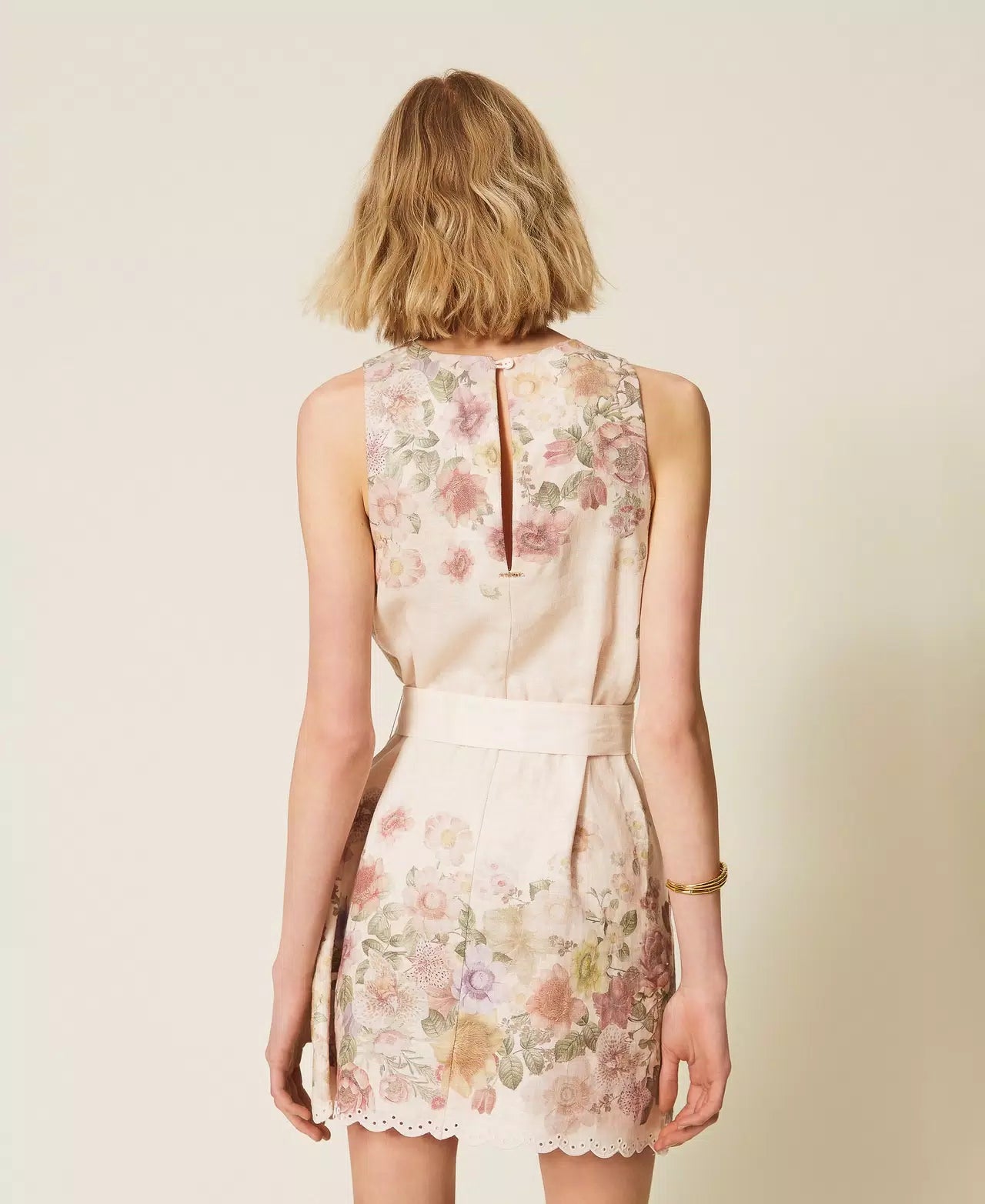Twinset Floral Linen Dress