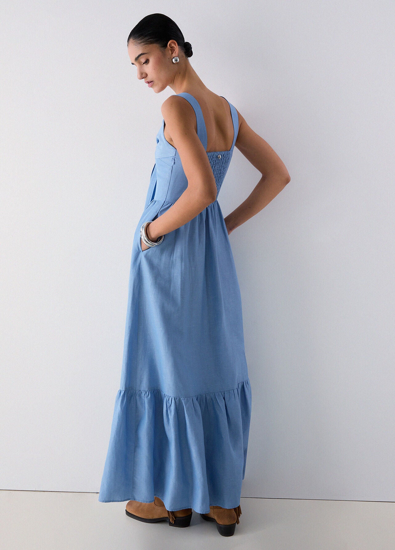 Liu Joe Long Linen Dress