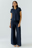 Oui Palazzo Linen Pant