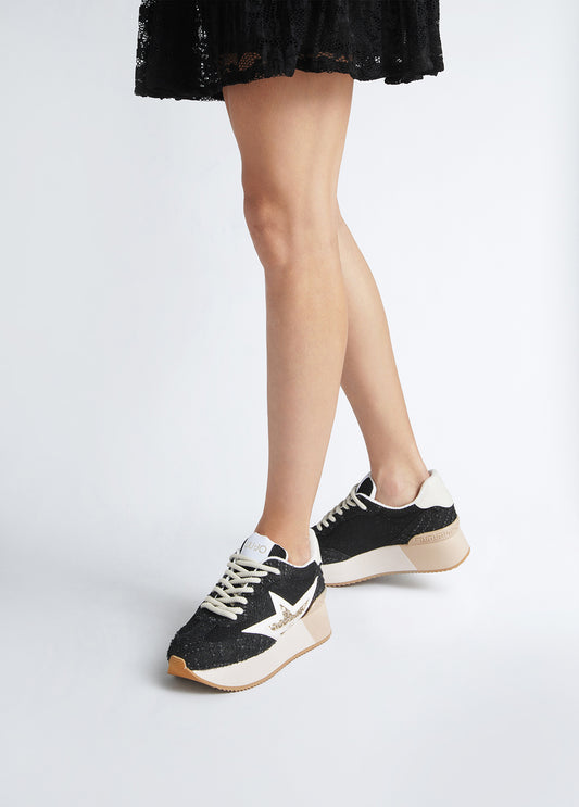 Liu Jo Denim Platform Sneakers