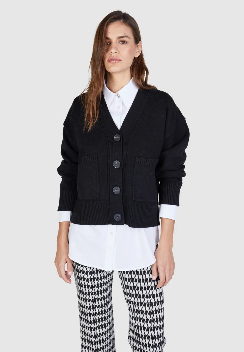 Marc Aurel Cardigan with Patch Pockets