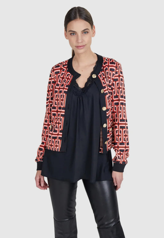 Marc Aurel Abstract Cardigan