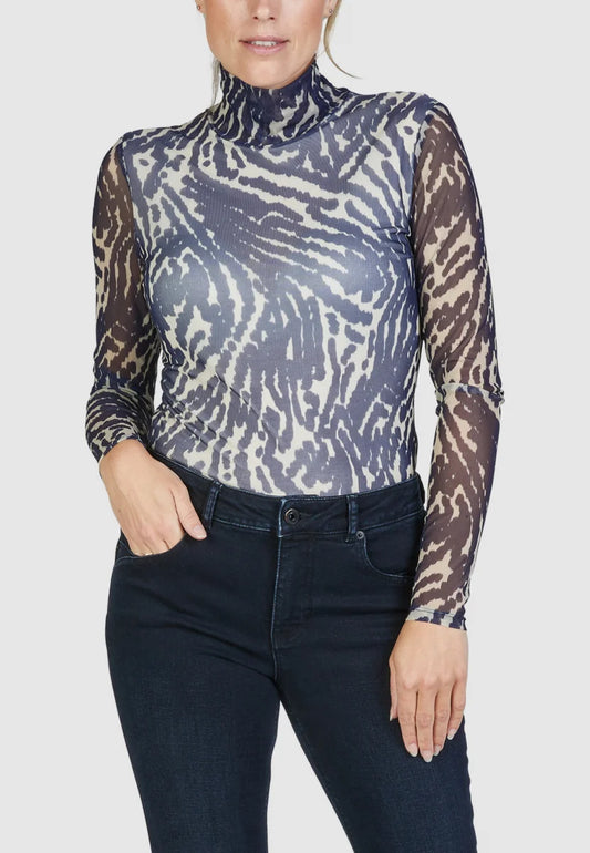 Marc Aurel Tiger Print Top