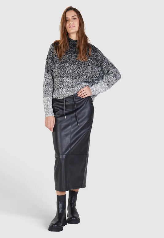 Marc Aurel Faux Leather Skirt