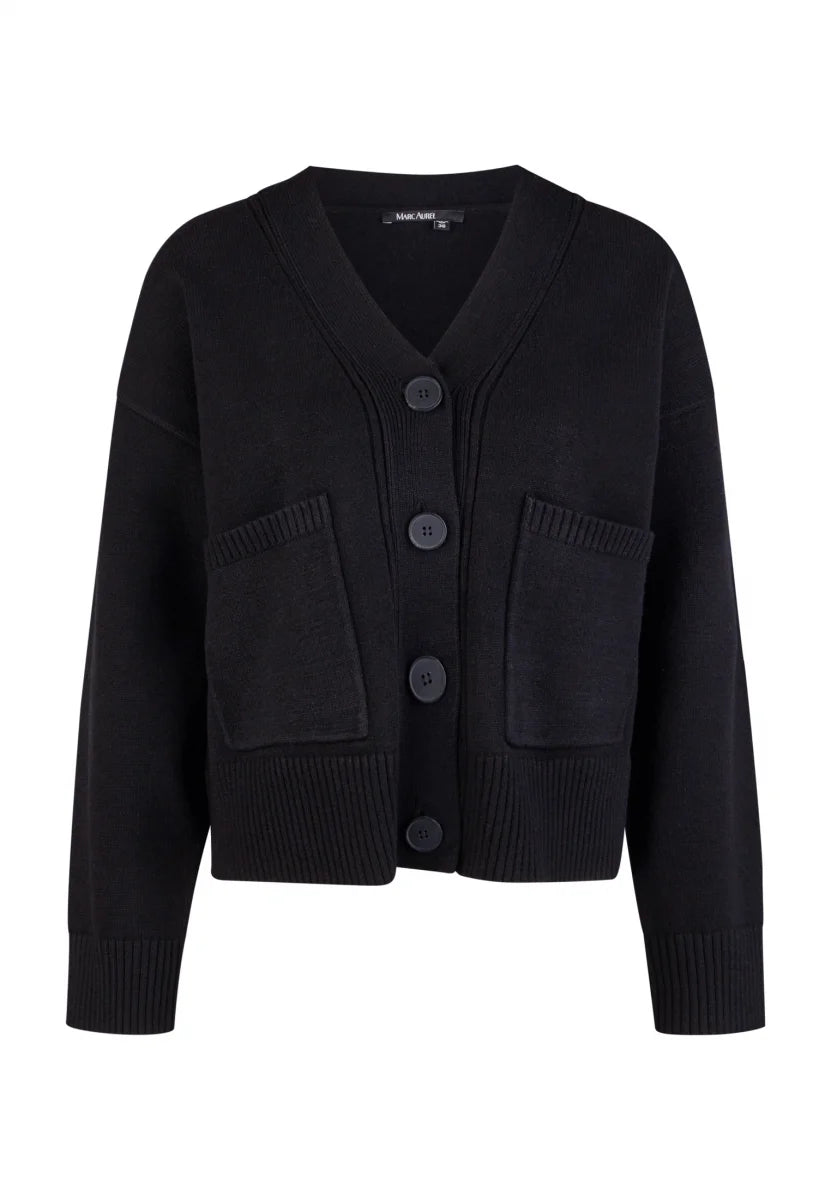 Marc Aurel Cardigan with Patch Pockets