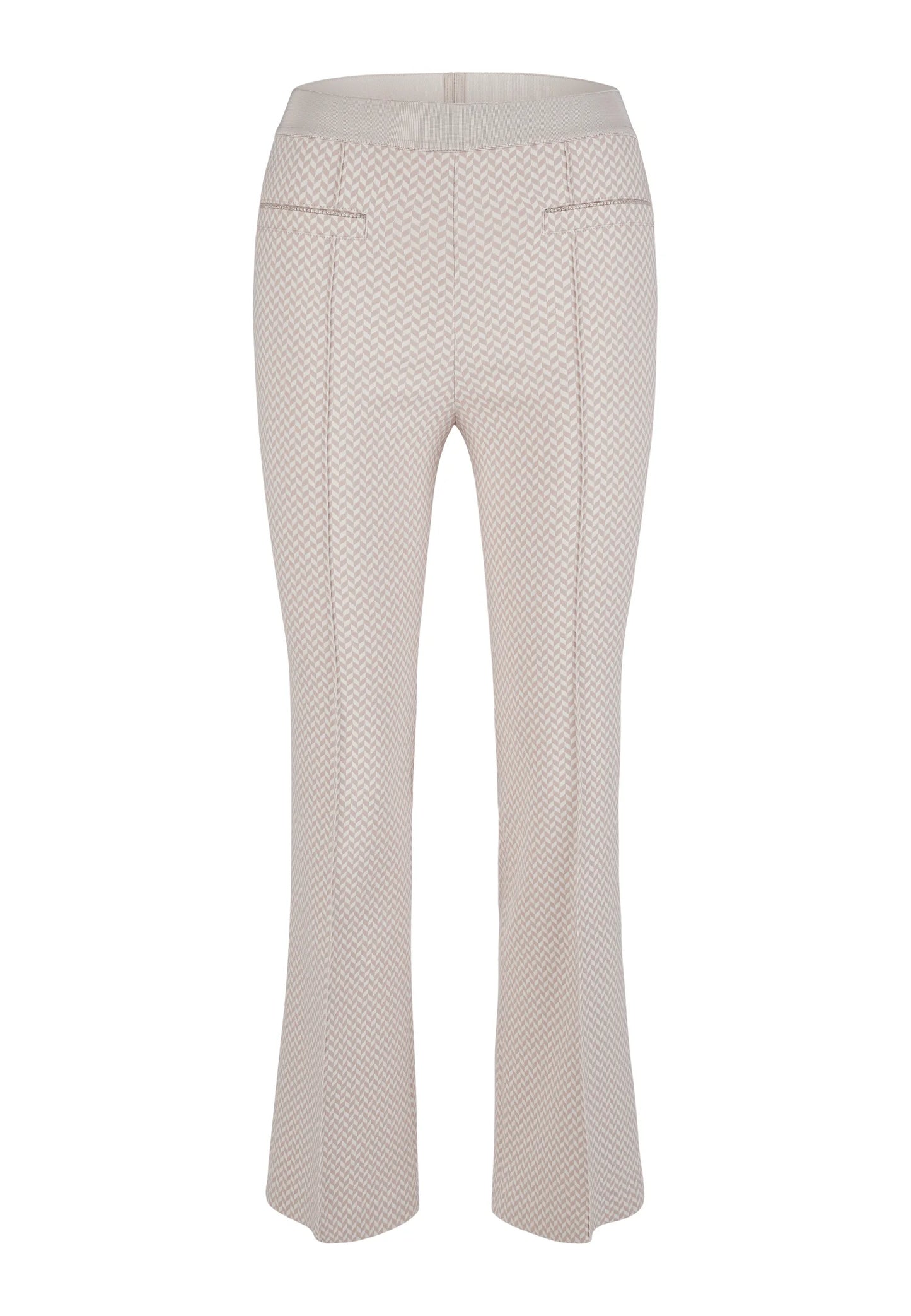 Marc Aurel Tonal Jacquard Kick Flare Pant