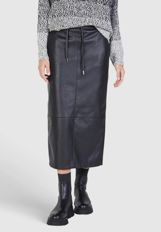 Marc Aurel Faux Leather Skirt