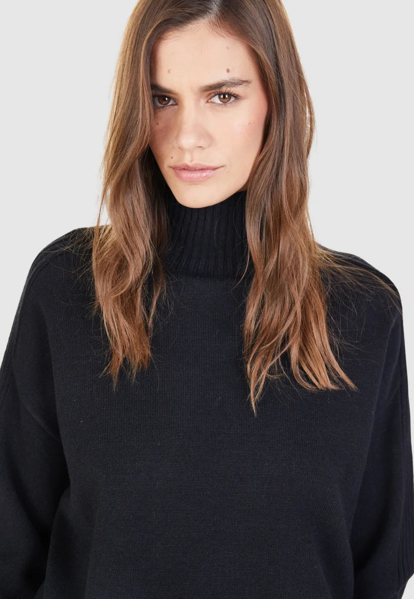 Marc Aurel Turtleneck with Rib Detail