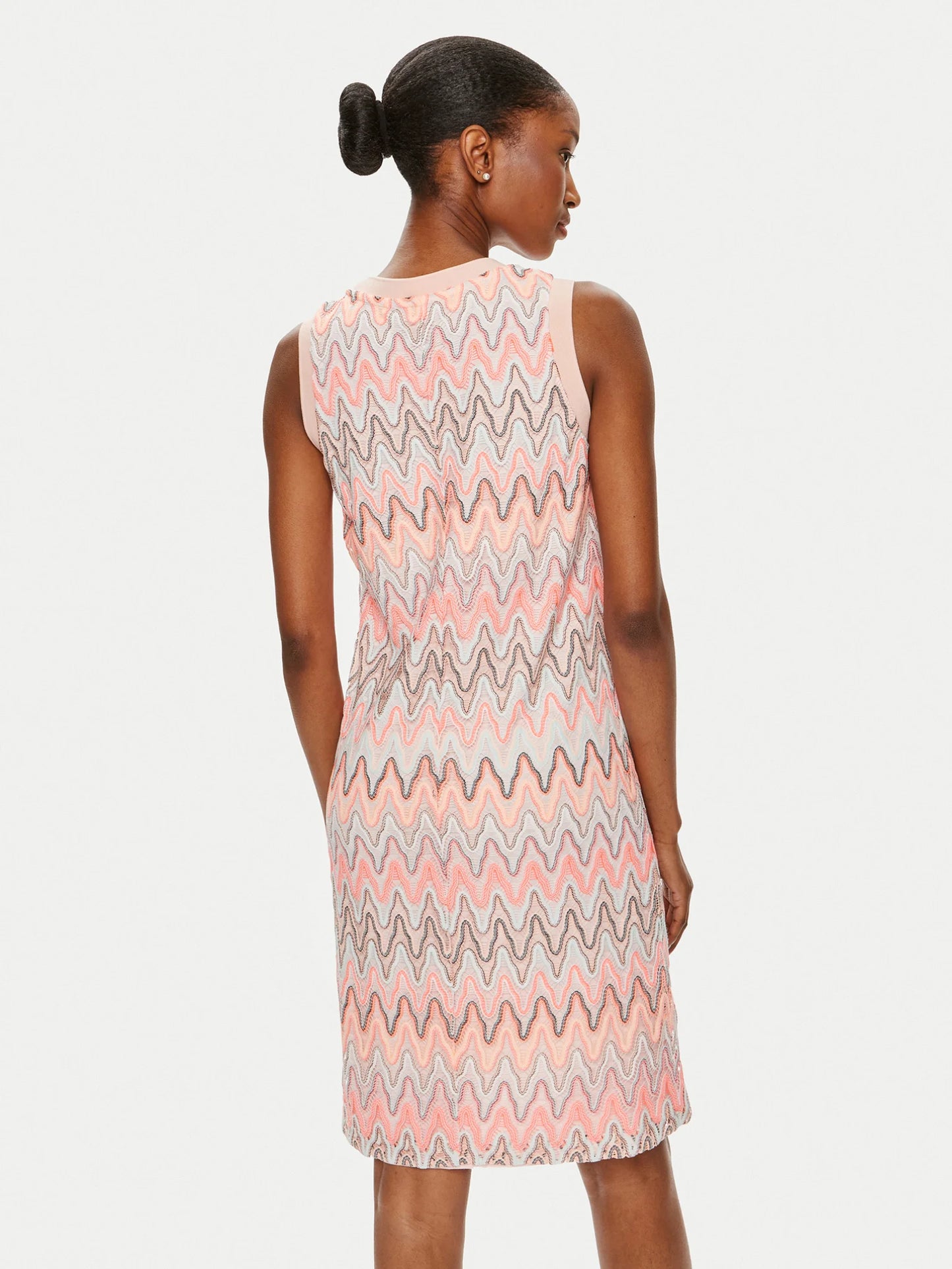 Marc Aurel Short Dress in Zig Zag Lace