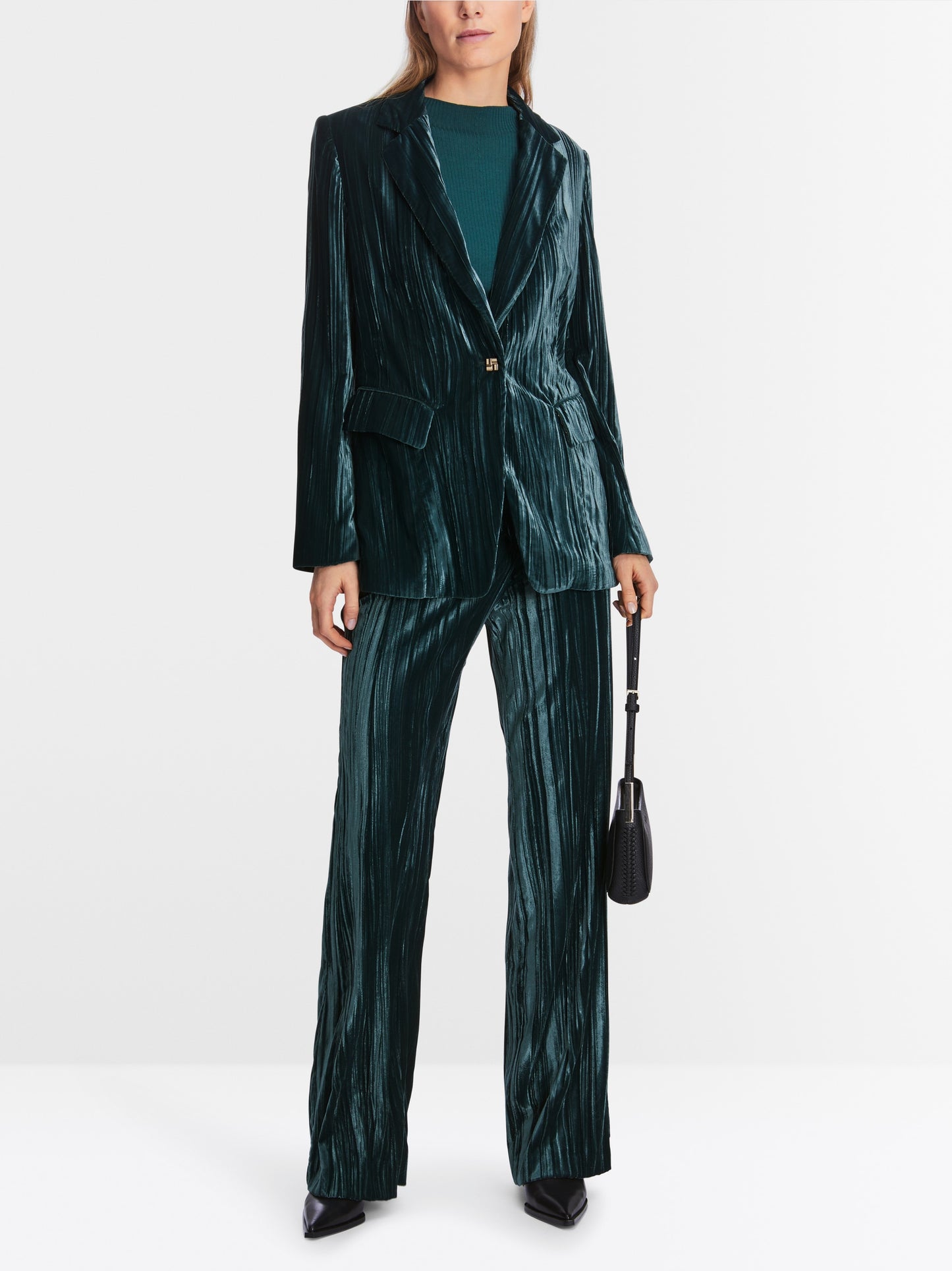 Marc Cain Crushed Velvet Blazer