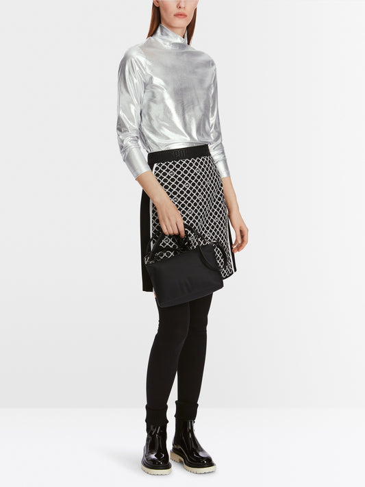 Marc Cain Sports Silver Coating Top